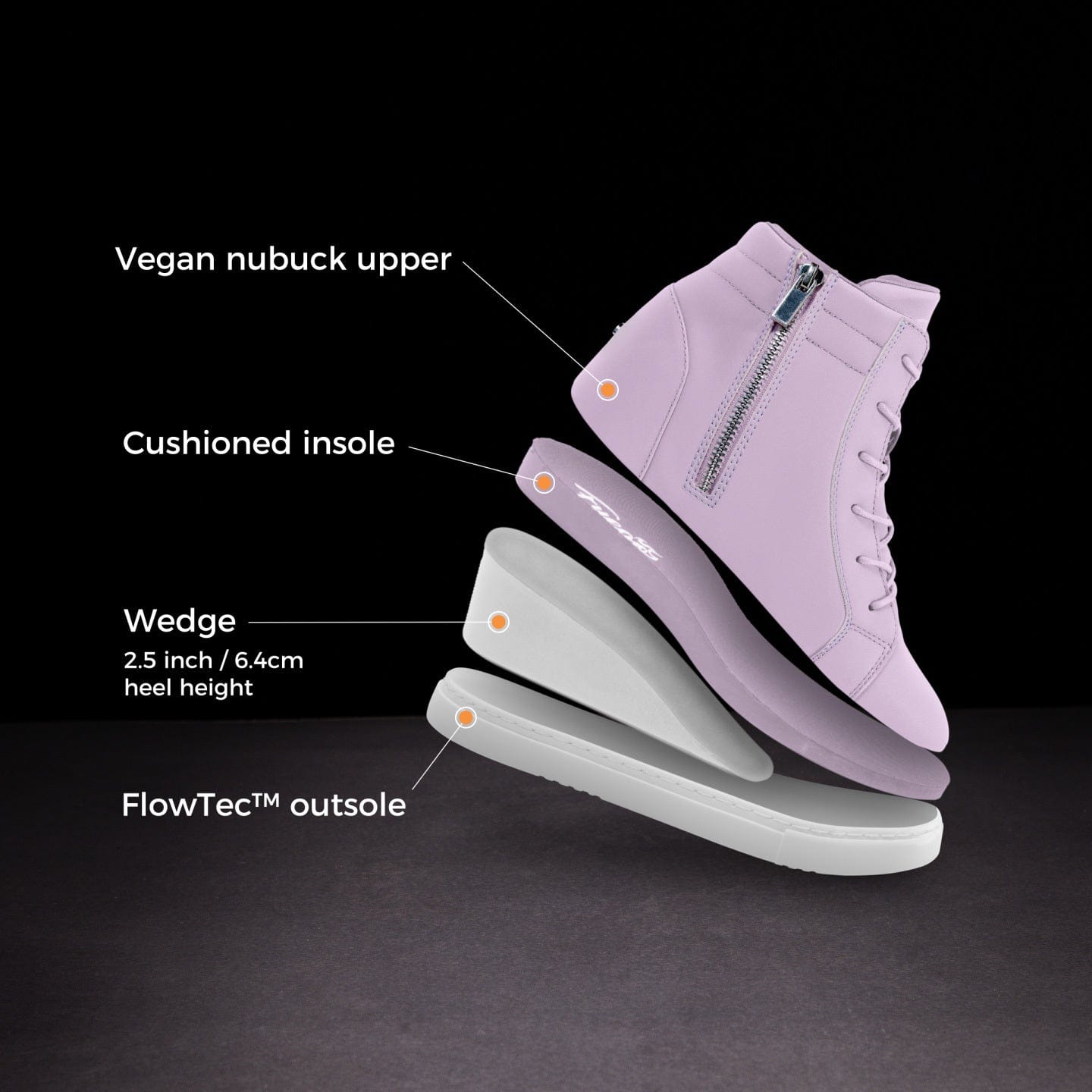 Fuego Sneakers Lavender | Wedge