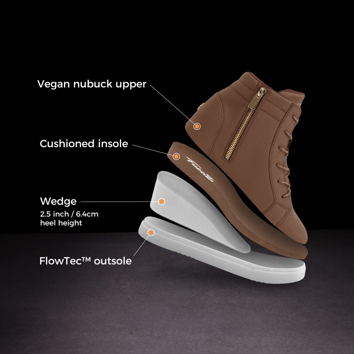 Fuego Sneakers Mocha | Wedge