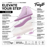 Fuego Sneakers Lavender Wedge