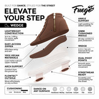 Fuego Sneakers Mocha Wedge