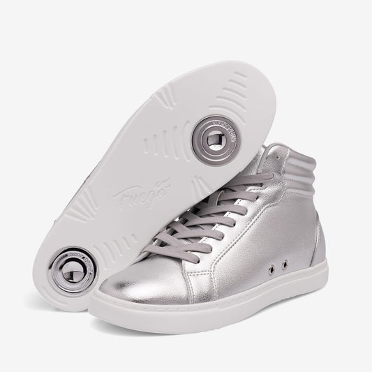 Fuego Sneakers Silver High-top